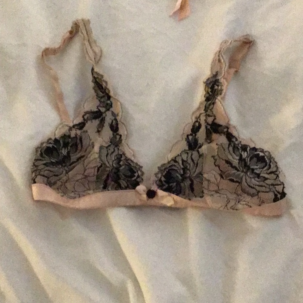 L’agent bralette and suspenders set
